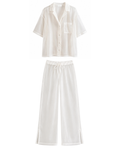 Malca transpartente con pantalon